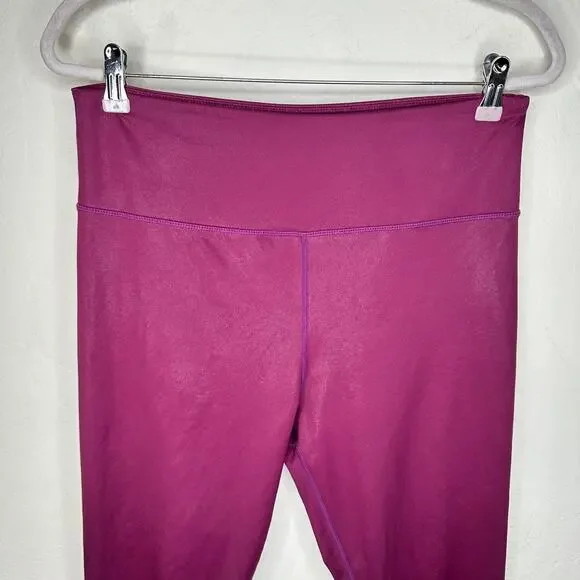 Zyia Active Metallic LNT Lipgloss Light n Tight Hi-Rise Capri Leggings 14 or 16 - Picture 5 of 12